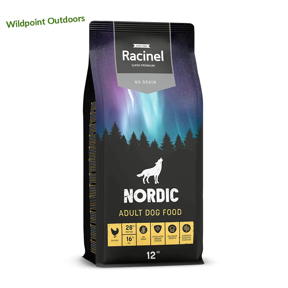 12 kg racinel nordic adult chicken kana - wildpoint retkeily 58,90 €