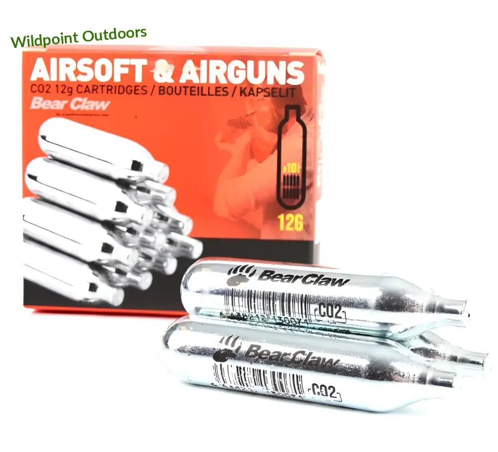 Bear claw 12g co2 kapselit 10kpl - wildpoint outdoors retkeily 7,90 €