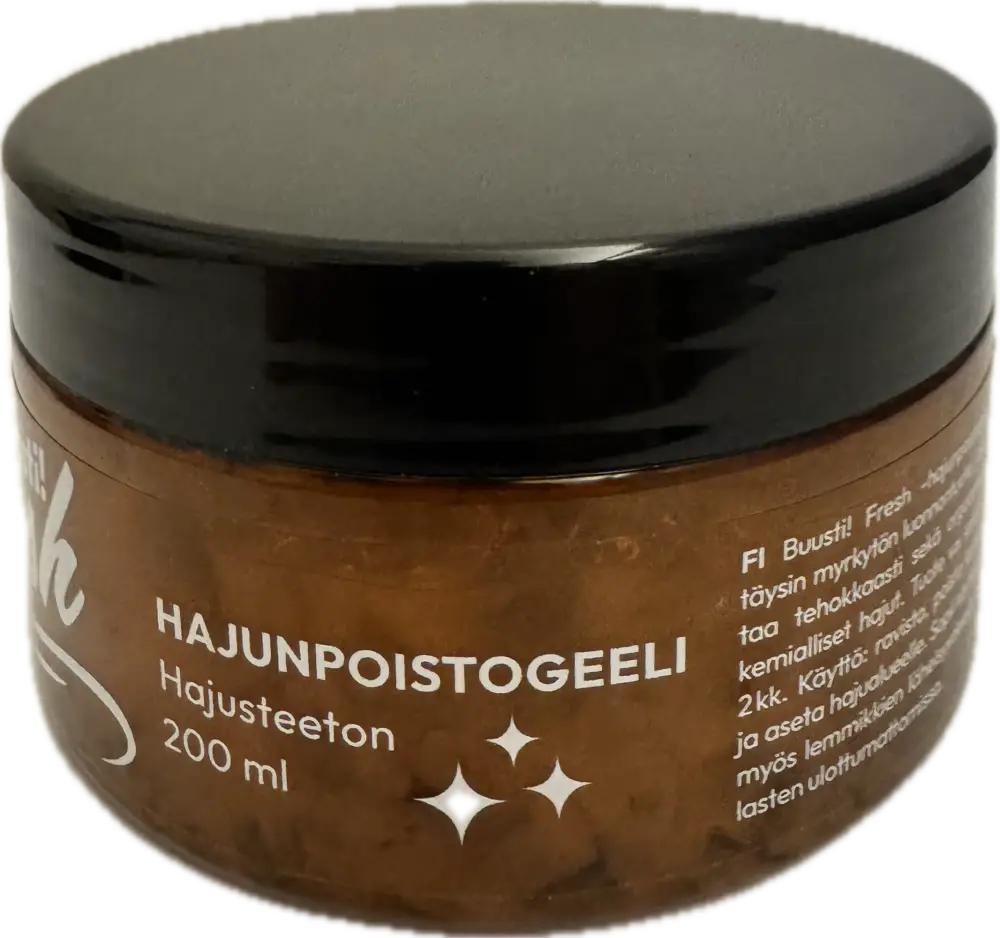 Buusti! Hajunpoistogeeli hajusteeton 200 ml - retkeily 18,50 €