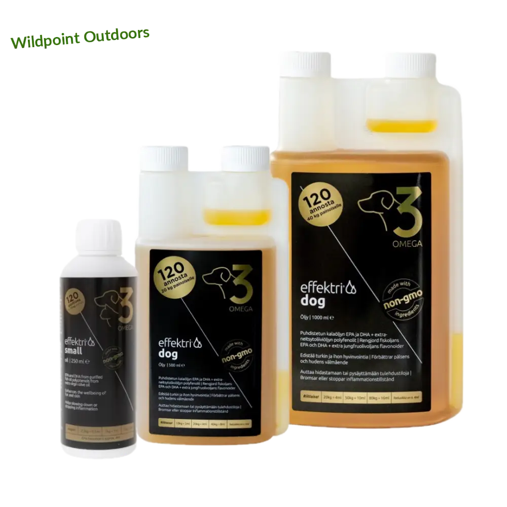Effektri dog - omega-3 koiralle - small 250 ml - wildpoint outdoors retkeily 33,90 €