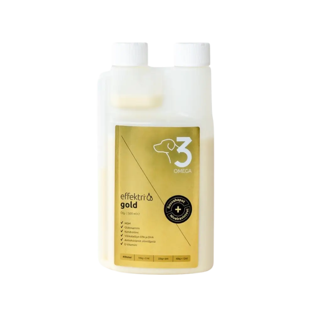 Effektri gold dog - omega-3 + nivelravinteet - 500ml - retkeily 48,90 €