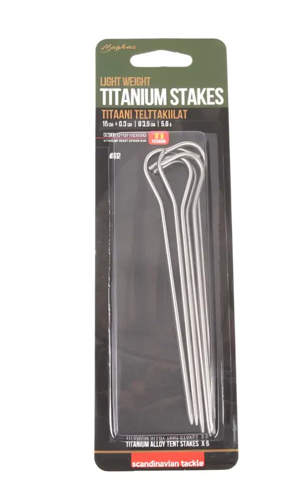 Haghus titaani pro telttakiilat 6kpl - wildpoint retkeilyvarusteet verkkokaupasta 23,90 €
