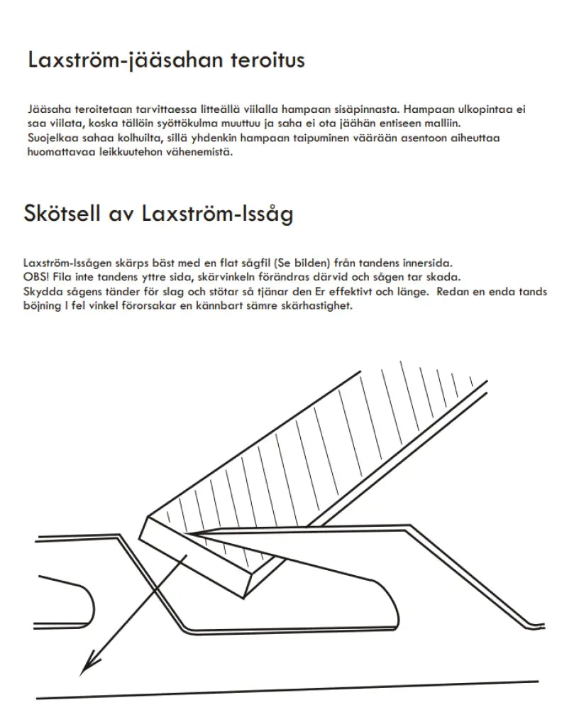 Laxström jääsaha puuvarrella - laadukas suomessa valmistettu - accessories jääsaha puuvarrella suomesta retkeily 78 €