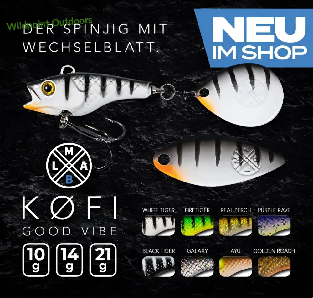 Lmab køfi good vibe spin tail 21g - wildpoint outdoors retkeily