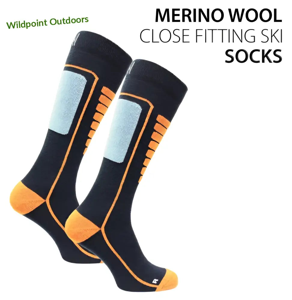 Norfolk courchevel hiihtosukat navy/oranssi - 35-38 - retkeily 13,90 €