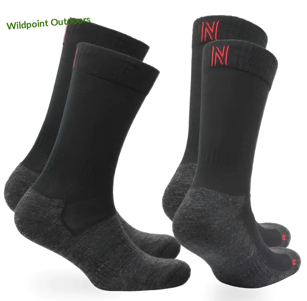 Norfolk leonardo junior merinovillainen lasten urheilusukka 2pr musta - 23-26 - retkeily 15,90 €