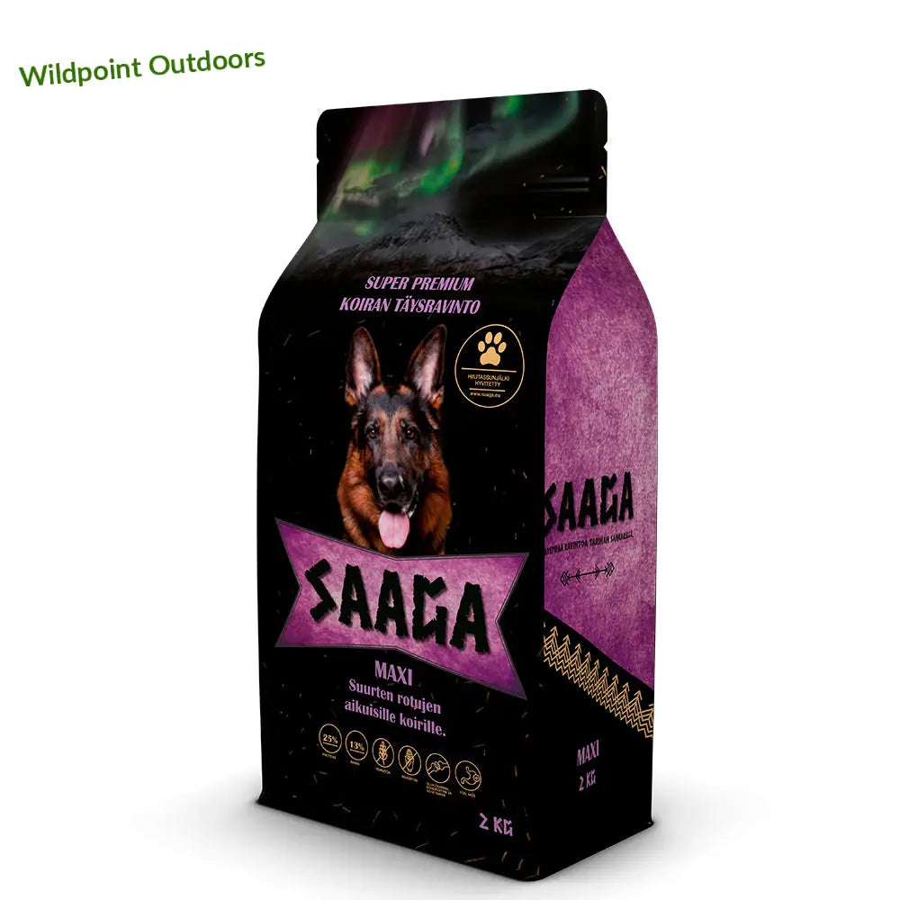 Saaga maxi täysravinto koirille - 10kg - wildpoint outdoors retkeily 36,90 €