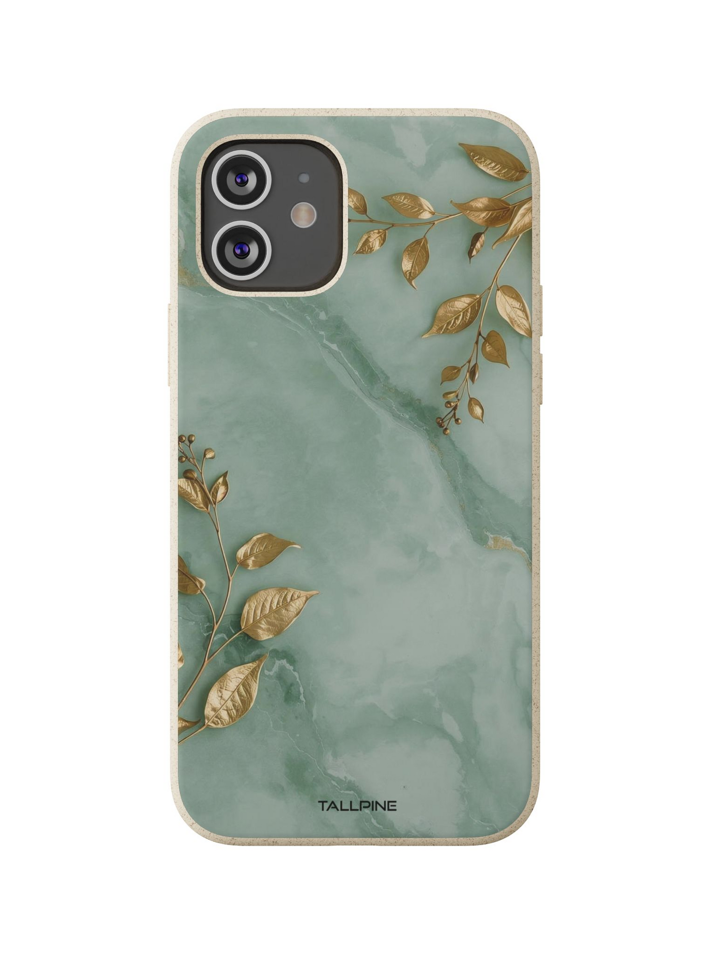Förgylld mintgrön marmor - Eco Case
