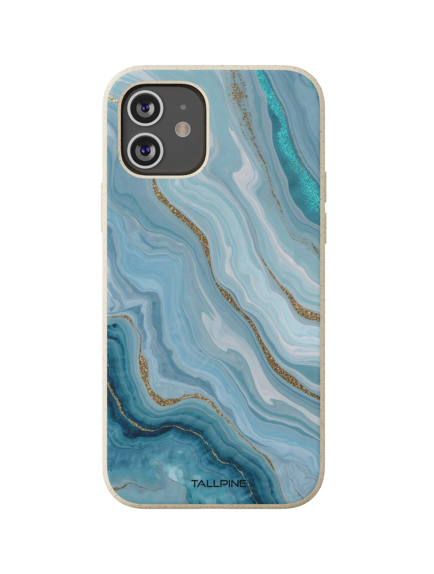 Gyllene azurblå marmor - Eco Case