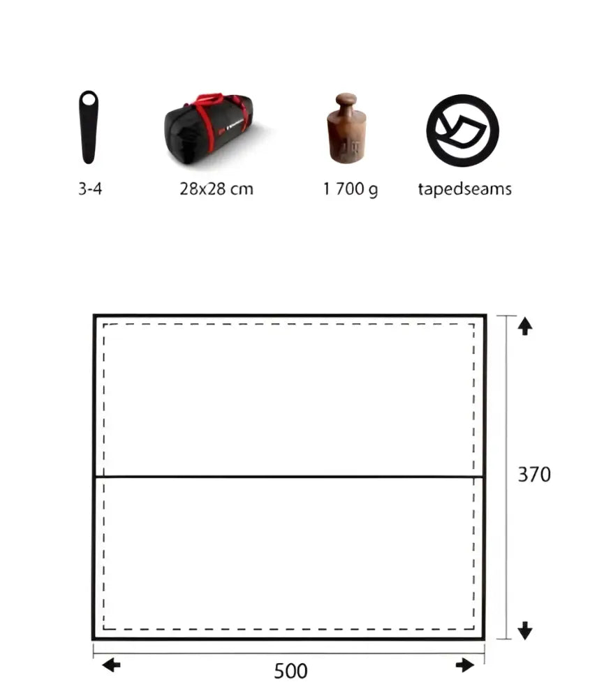 Trimm trace xl tarppi vihreä - wildpoint outdoors retkeily 85 €