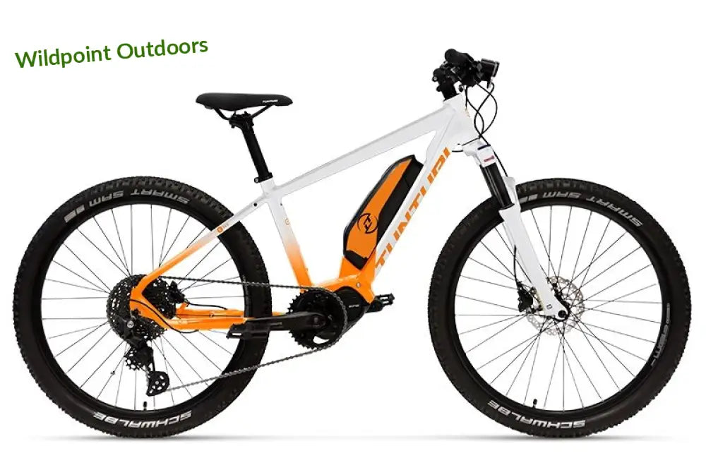 Tunturi e260 nuorten sähköpyörä (valko-oranssi) - uusi retkeily 1 899 €