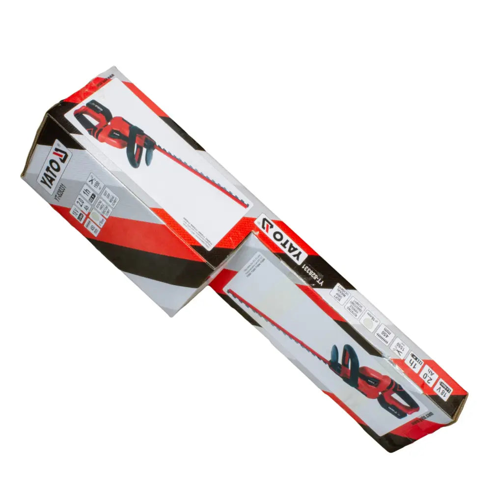 Yato akkupensasleikkuri 18v 45 cm + 2.0 ah akku ja laturi - retkeilyvarusteet verkkokaupasta 99,95 €