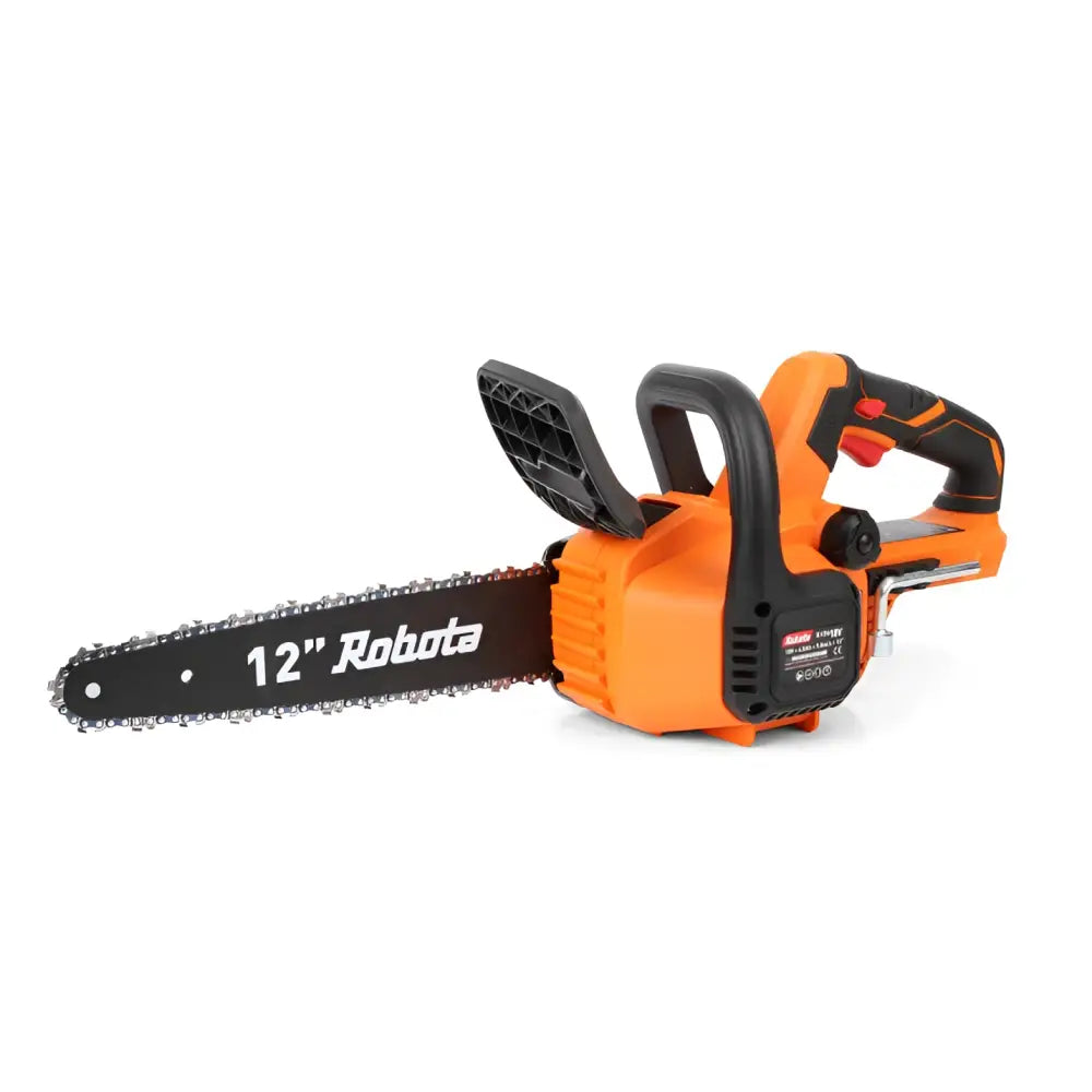 Robota DC-CSA18V akkuketjusaha helpottaa puutarha- ja mökkitöitä. Kevyt, tehokas ja yhteensopiva myös Makita LXT 18V -akkujen kanssa