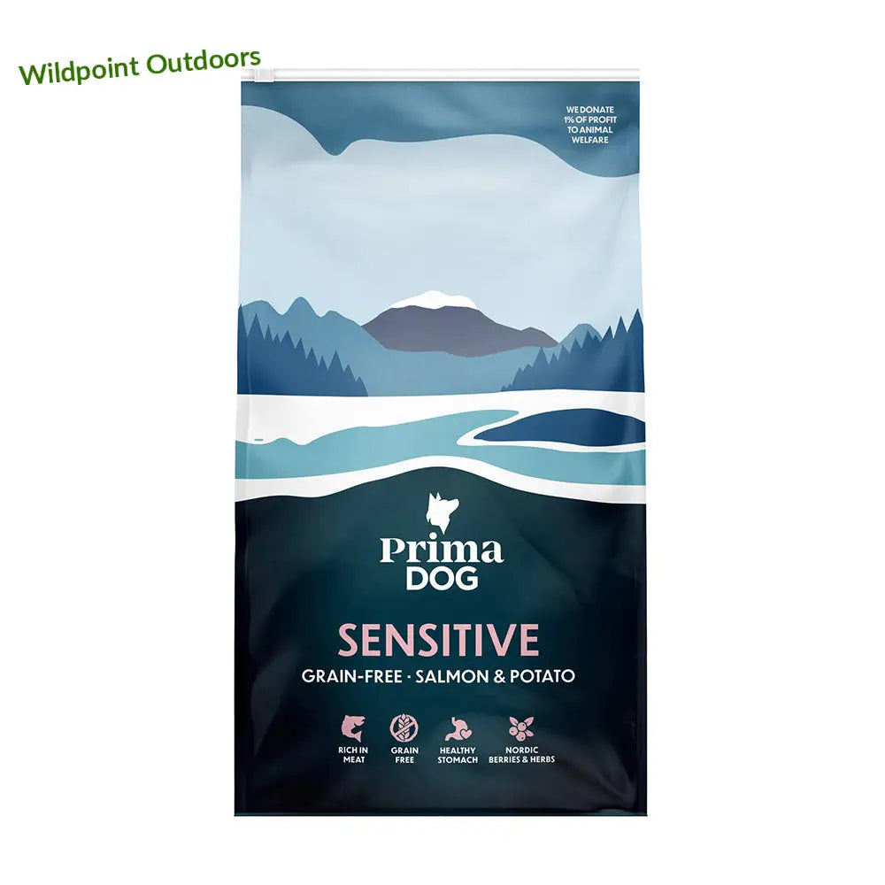 10kg primadog adult sensitive viljaton lohi & peruna - retkeily 46,90 €