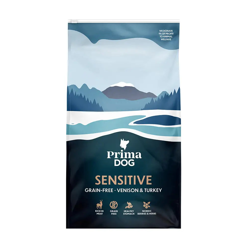 10kg primadog adult sensitive viljaton peura & kalkkuna - retkeilyvarusteet verkkokaupasta 46,90 €