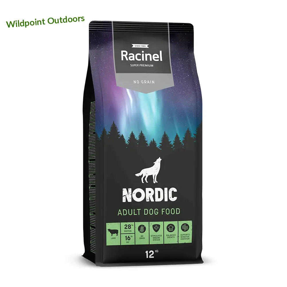 12 kg racinel nordic adult chicken with lamb - retkeily 58,90 €