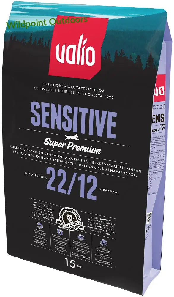 15kg valio premium sensitive 22/12 - wildpoint outdoors retkeily 45,90 €