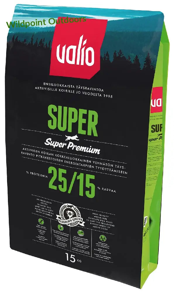 15kg valio super 25/15 - wildpoint outdoors retkeily 37,90 €