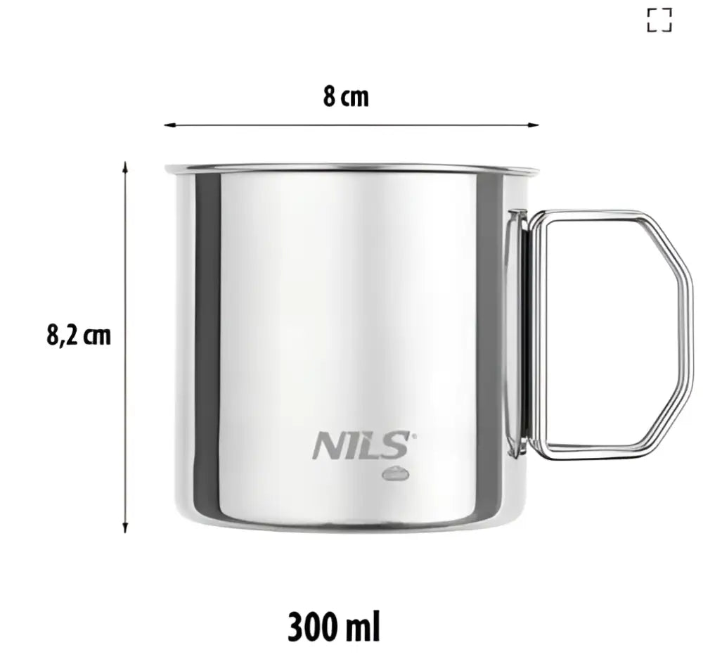 4 kpl mukisetti ruostumaton teräs nc1762 nils camp - accessories nils camp mukisetti retkeilyvarusteet verkkokaupasta