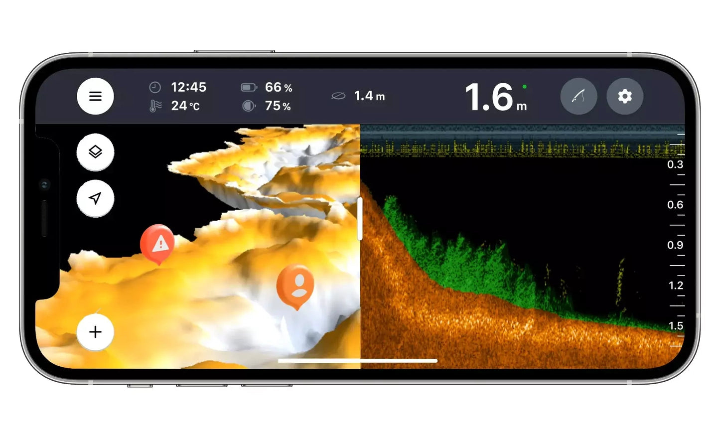 Tieferes Smart Sonar CHIRP+ 3