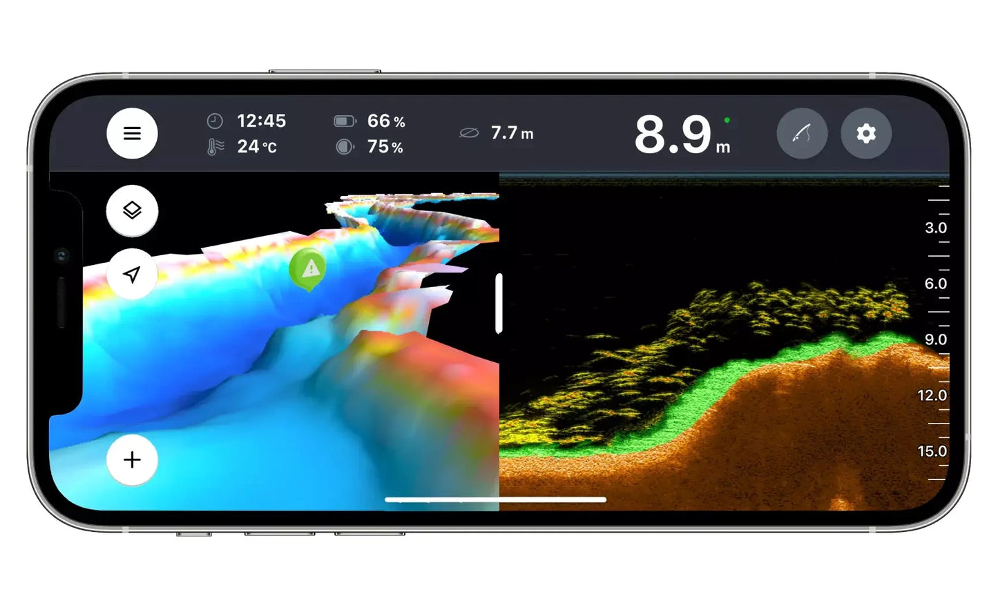 Tieferes Smart Sonar CHIRP+ 3