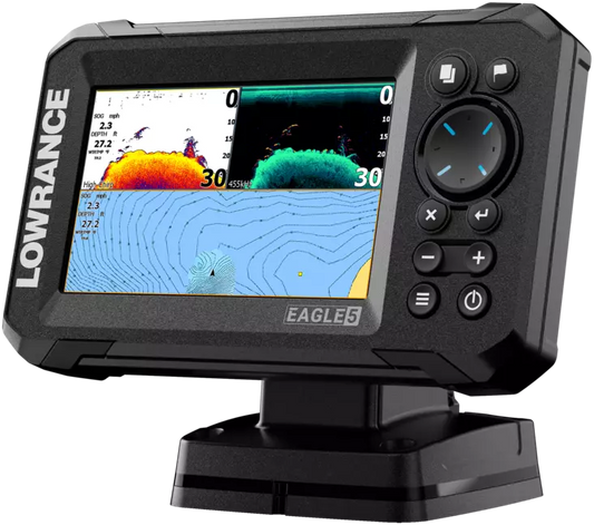 Lowrance Eagle 5" värinäytöllinen yhdistelmälaite + Splitshot HD anturi