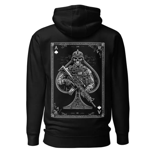 Ace of spades huppari - black / s - hoodie sotilas luuranko retkeilyvarusteet verkkokaupasta 79 €