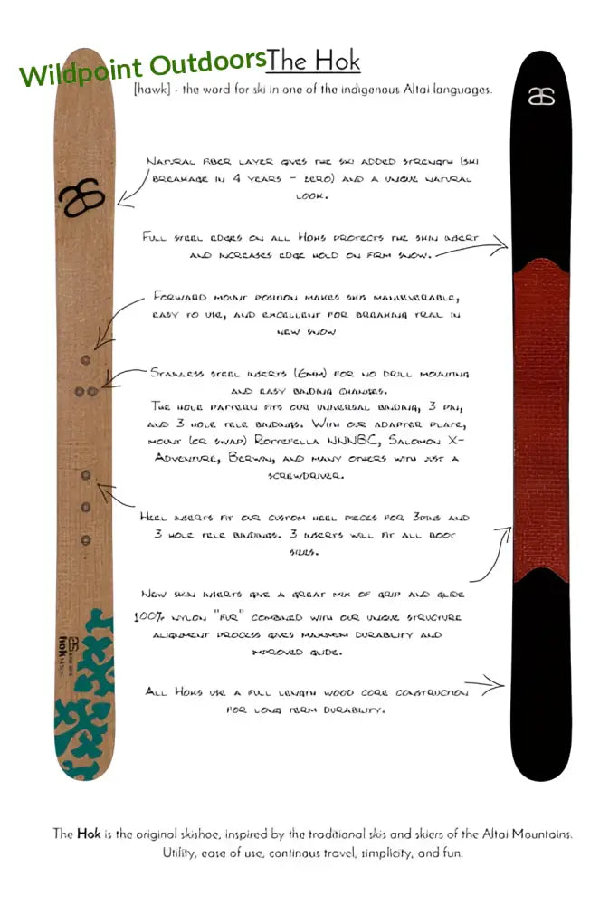 Altai skis hok 145 liukulumikengät + pivot siteet - retkeily 389 €