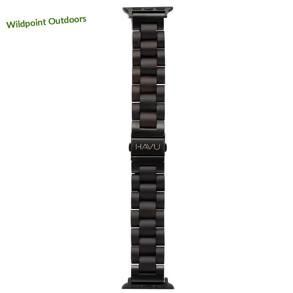 Apple watch -puinen ranneke eebenpuu - 38/40/41/(42mm series 10 ja 11) - kellojen rannekkeet - wildpoint retkeily 59 €