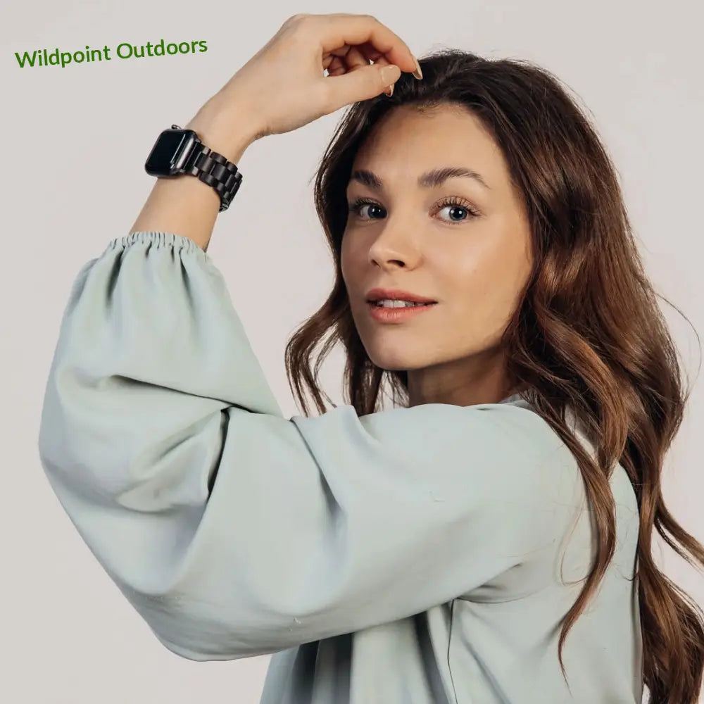 Apple watch -puinen ranneke eebenpuu - kellojen rannekkeet - wildpoint retkeily