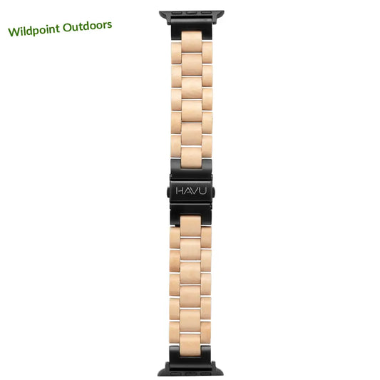 Apple watch -puinen ranneke koivu - 38/40/41/(42mm series 10 ja 11) - kellojen rannekkeet - wildpoint outdoors retkeily