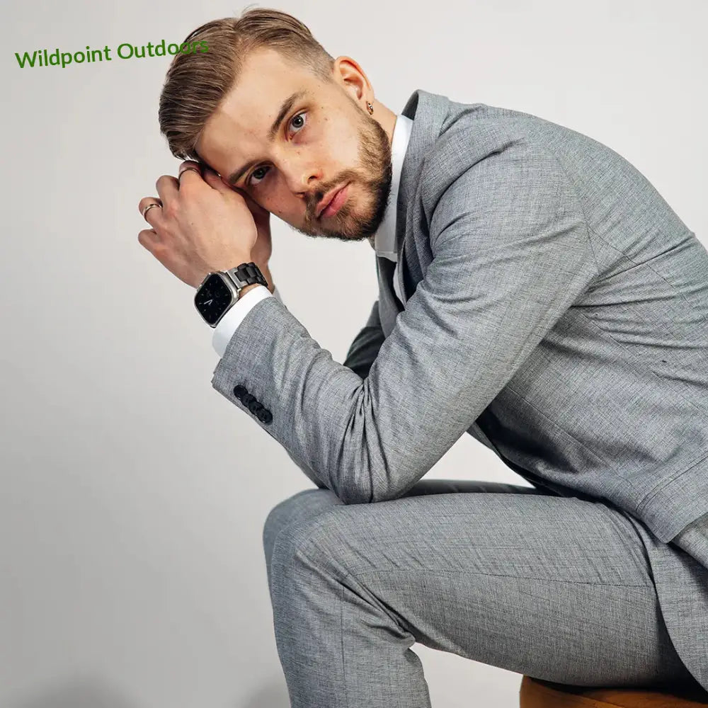 Apple watch ultra -puinen ranneke eebenpuu - kellojen rannekkeet - wildpoint retkeily 59 €