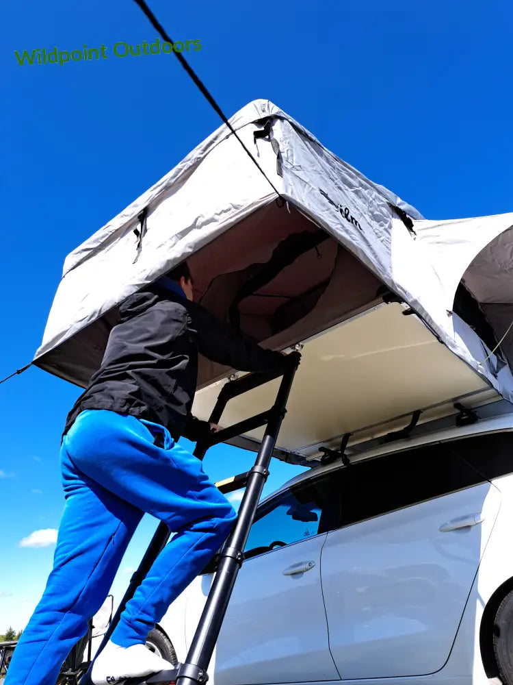 Auton kattoteltta ilma pitkä 1.6 harmaa - harmaa - kattoteltta - wildpoint retkeily 1 495 €