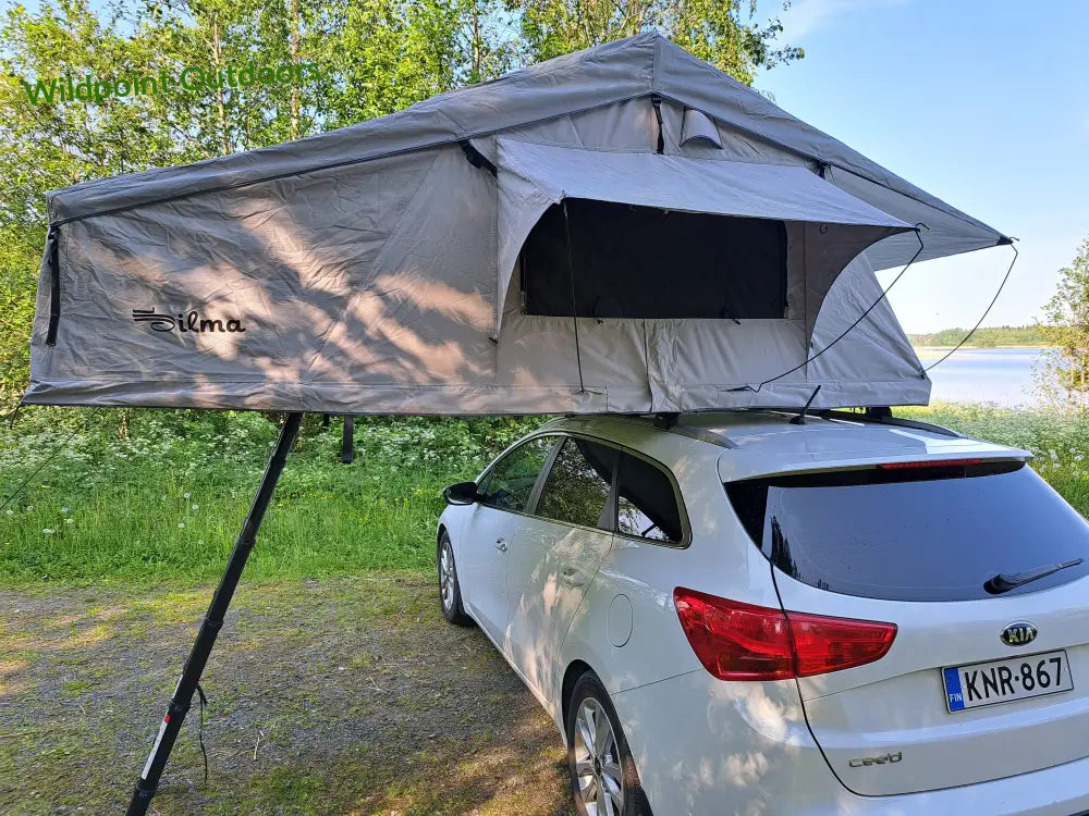 Auton kattoteltta ilma pitkä 1.6 harmaa - harmaa - kattoteltta - wildpoint retkeily 1 495 €