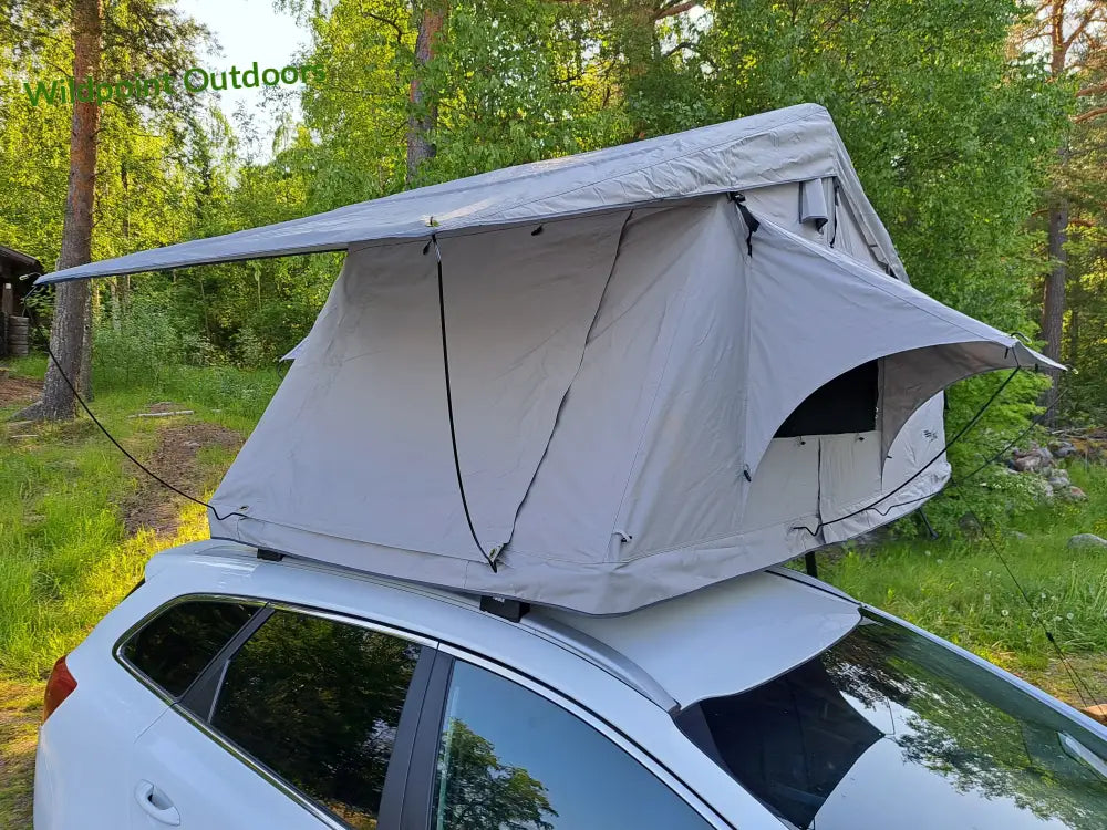Auton kattoteltta ilma pitkä 1.6 harmaa - harmaa - kattoteltta - wildpoint retkeily 1 495 €