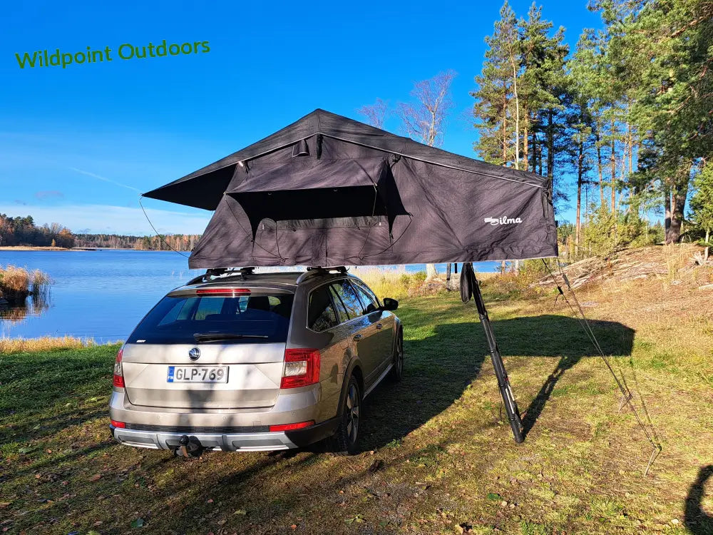 Auton kattoteltta ilma pitkä 1.6 musta - musta - kattoteltta - wildpoint retkeily 1 495 €