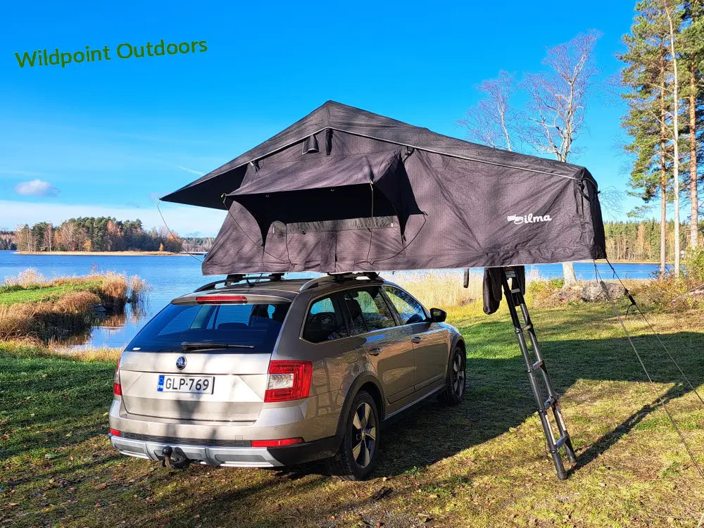 Auton kattoteltta ilma pitkä 1.6 musta - musta - kattoteltta - wildpoint retkeily 1 495 €