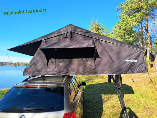 Auton kattoteltta ilma pitkä 1.6 musta - musta - kattoteltta - wildpoint retkeily 1 495 €