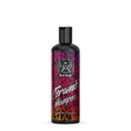 Musta pullo badboys ceramic shampoo 500ml elävässä violettiin ja punaiseen graffitityyliin etiketillä