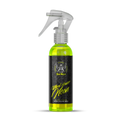 Läpinäkyvä suihkepullo, jossa on neonvihreä neste ja bad boys -logo, badboys wheel cleaner neon 150ml