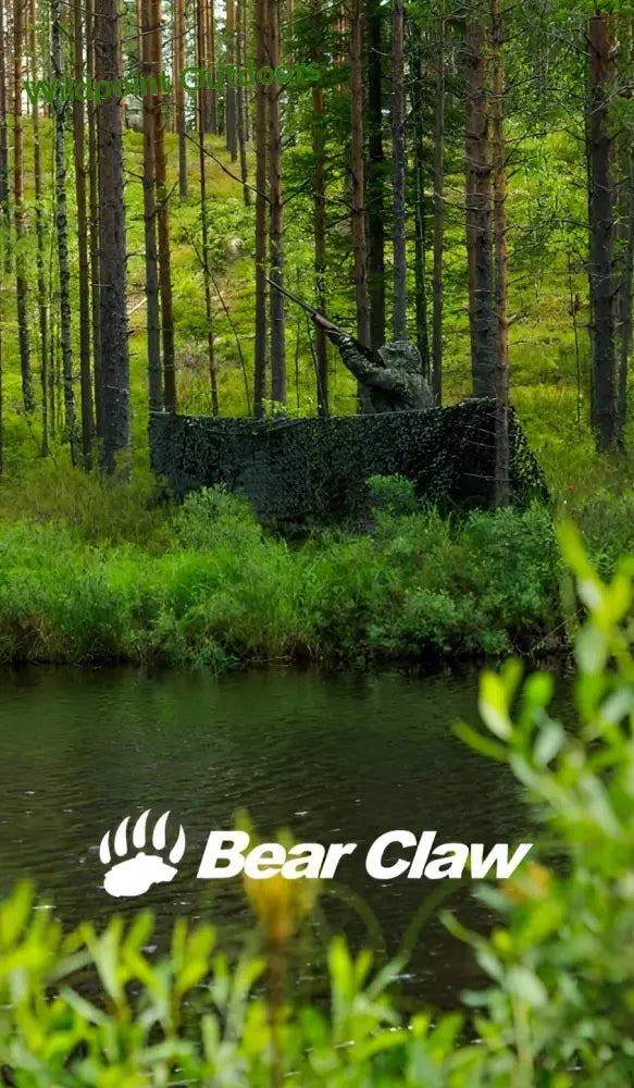 Bear claw naamioverkko kahdella värityksellä useita kokoja - retkeily