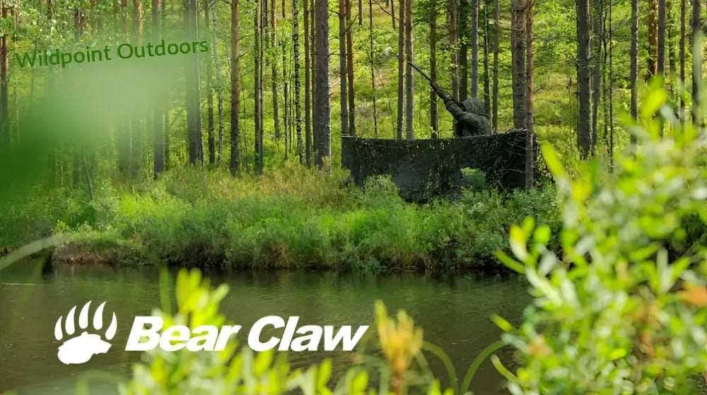 Bear claw naamioverkko kahdella värityksellä useita kokoja - retkeily