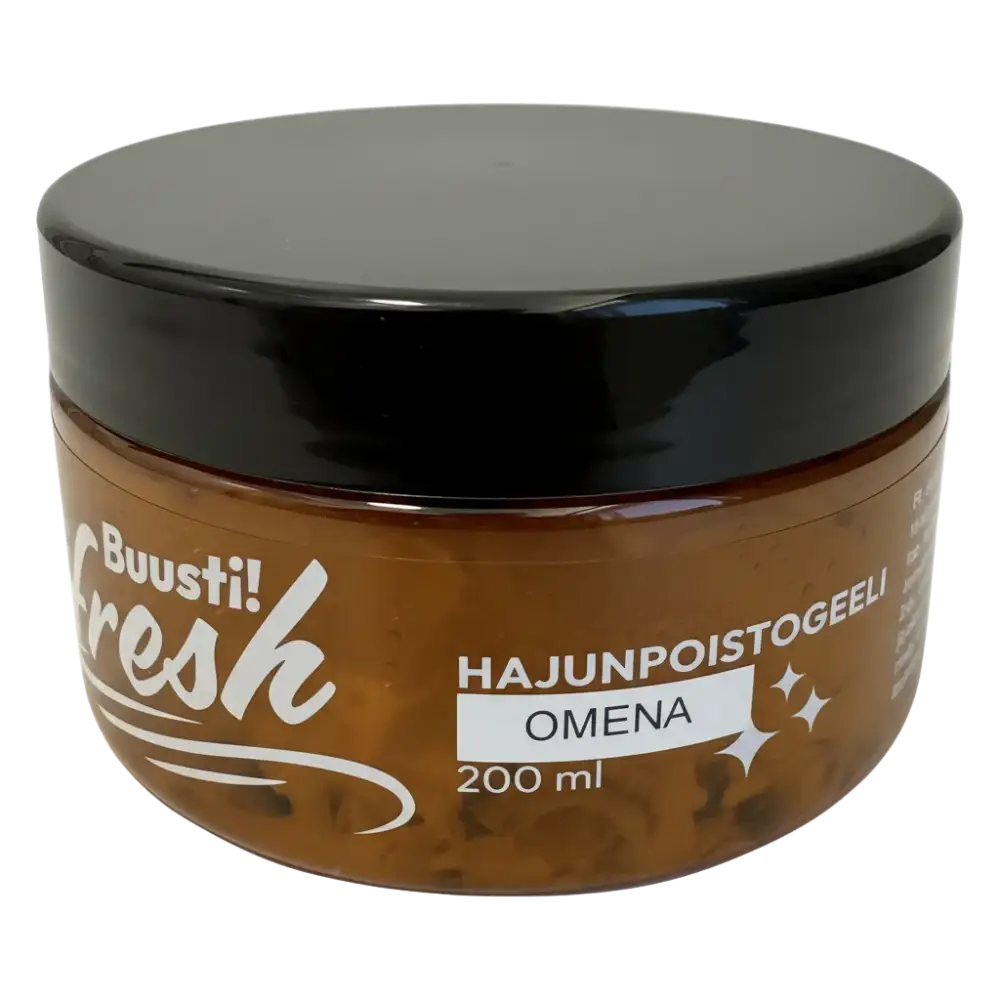 Buusti! Hajunpoistogeeli 200 ml - omena - hajusteeton buusti retkeilyvarusteet verkkokaupasta 18,50 €