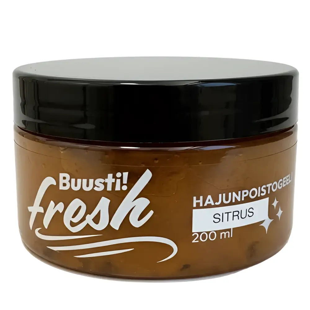 Buusti! Hajunpoistogeeli 200 ml - sitrus - hajusteeton buusti retkeilyvarusteet verkkokaupasta 18,50 €
