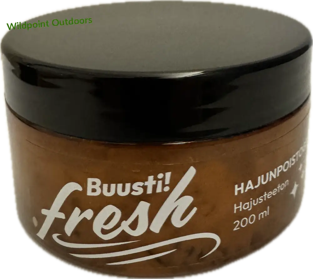 Buusti! Hajunpoistogeeli hajusteeton 200 ml - retkeily 18,50 €