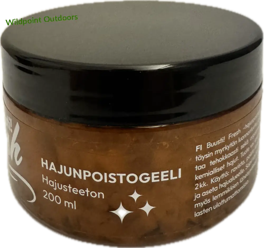 Buusti! Hajunpoistogeeli hajusteeton 200 ml - retkeily 18,50 €