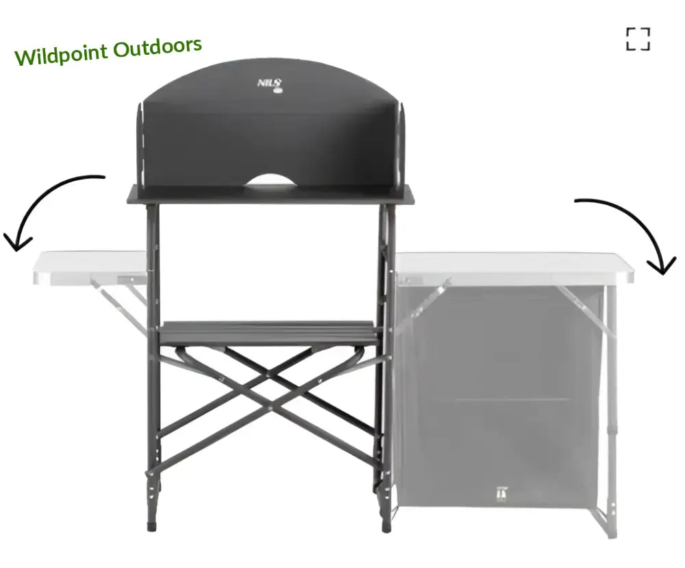 Camping pöytä tuulisuojalla nc3041 nils camp - accessories retkeily 138,90 €