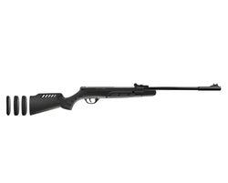 Crosman tyro 4.5mm ilmakivääri musta air rifle teksturoidulla otteella ja mattapinnalla moderniin vapaa-ajan käyttöön