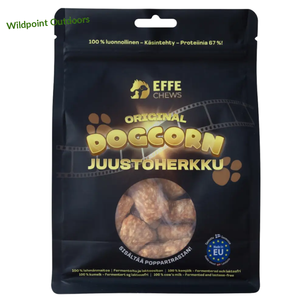 Effe chews dogcorn 100g juustoherkku - wildpoint retkeily 9,95 €