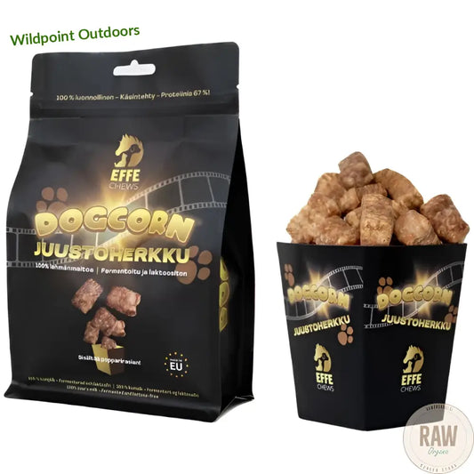 Effe chews dogcorn 100g juustoherkku - wildpoint for doggos retkeily 9,95 €